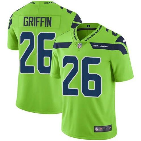 Men Seattle Seahawks 26 Shaquill Griffin Nike Green Vapor Limited NFL Jersey